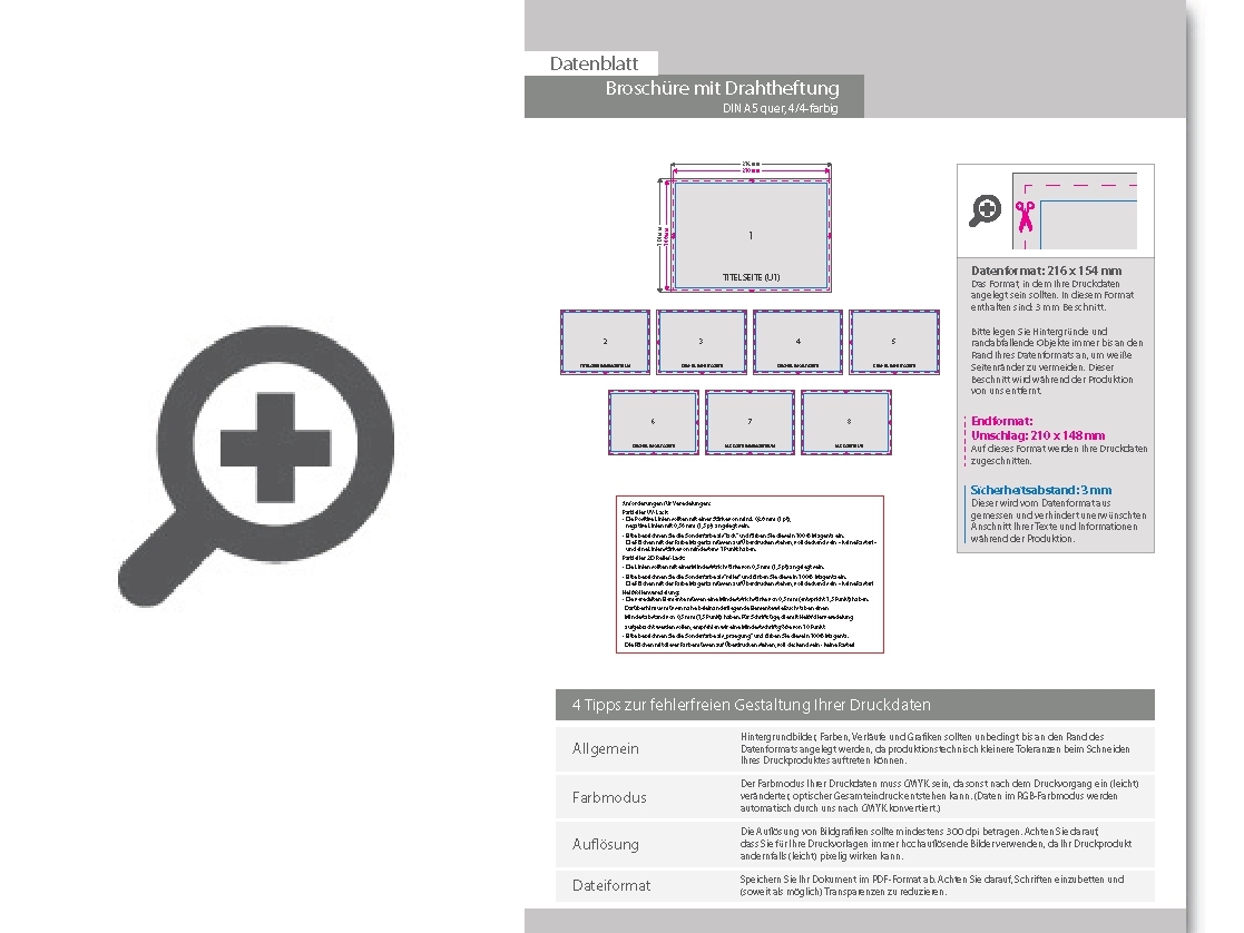 Product Bild brosch__re_mit_drahtheftung__endformat_din_a5_quer__144-seitig