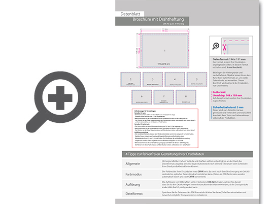 Product Bild brosch__re_mit_drahtheftung__endformat_din_a6_quer__12-seitig