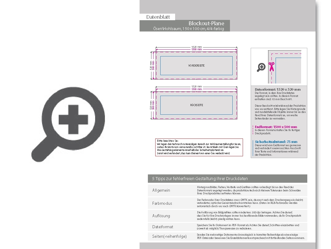 Product Bild hochwertige_blockout-plane_150_x_50_cm__4_4-farbig_bedruckt____sen_im_abstand_von_50_cm_rundum